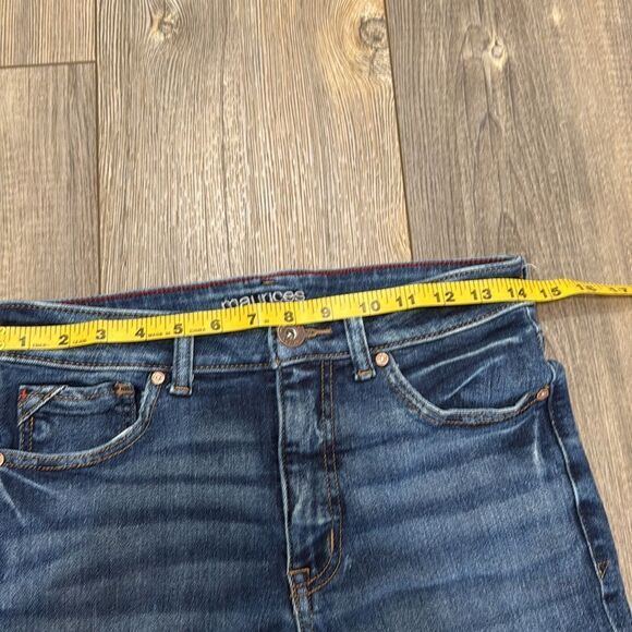 Maurice’s Jeans High-Rise Super Skinny Distressed Raw Hem - Picture 9 of 11